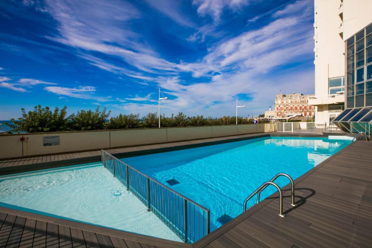 Nouvelle Vague Modern Ocean View Studio W Balcony - Swimming Pool 比亚里茨 外观 照片